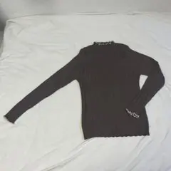 earth music & ecology リブニットトップス　ブラウン