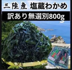 【三陸産】塩蔵わかめ 800g 産地直送 訳あり無選別のサムネイル