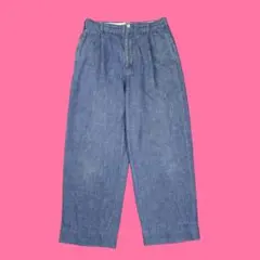 45R インディゴ シャンブレー イージーパンツ ワイドパンツ 1 45rpmのサムネイル