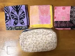 ANNA SUI ハンカチ4枚&コスメポーチセット