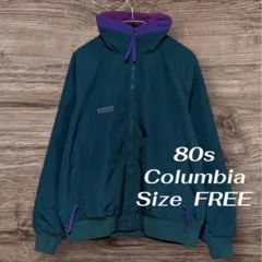 80s Colombia ナイロンジャケット　裏地フリース