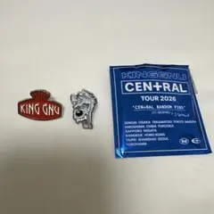 新品 KING GNU CEN+RAL RANDOM PINS 4個 セントラル king Gnu CEN+RAL RANDOM PINS CEN+RAL ロゴ ピンズ ピンバッジ ライブ