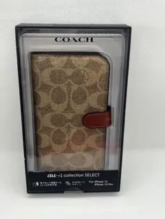 COACH 手帳型ケース iPhone 12/12 Pro用 COACH iPhone12Pro/iPhone12 Folio Case - Signature C ブラック
