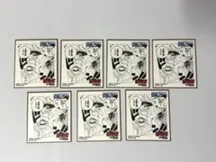 ONEPIECE ワンピース　ジャンプフェア25 アニメイト 特典 ミニ色紙7枚