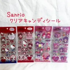 正規品❣️サンリオ モンチッチ ハローキティ コラボ クリア キャンディシール