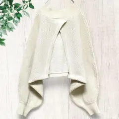 アズノウアズ【F】カーディガン風リブニット/セーター/プルオーバー/体型カバー