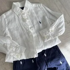早い者勝ちRalph Lauren 長袖シャツ3T&パンツ¥4500→¥2300