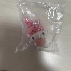 透明キラキラマスコット　マイメロディ　ピンク