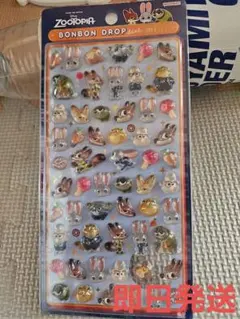 【正規品】　ディズニー　ズートピア　ボンボンドロップシール　mini