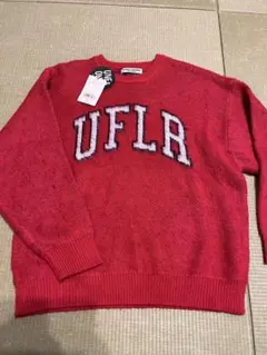 新春セール‼️新品　ロデオクラウンズ　ニットセーター　赤　フリーサイズ