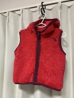 ノースフェイス　90  キッズ　ベスト　濃ピンク　女の子