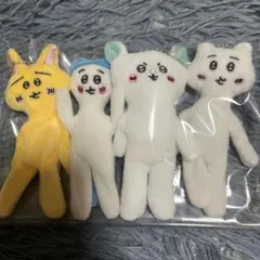 ぶさかわ　ぬいぐるみ　ちいかわ　ハチワレ　うさぎ　モモンガ　4点セット②のサムネイル