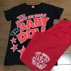 BABY DOLL ティーシャツとハーパンセット