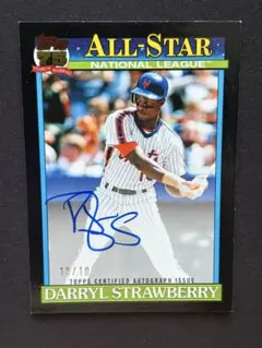 Topps Darryl Strawberry 直筆サイン /10