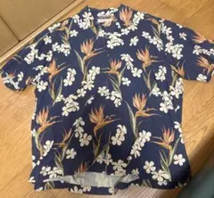 トミーバハマ アロハ 半袖シャツ シルク 2XL パイナップル