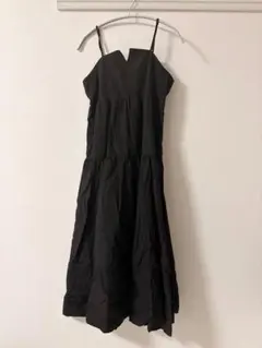 【wcloset】ブラック キャミワンピース