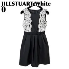 【美品】 JILLSTUART White ノースリーブワンピースレース 0 黒