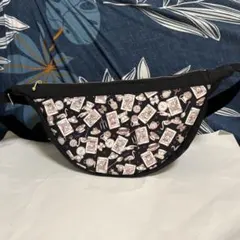 ジョリーフルール　ハンドメイド　三日月ショルダーバッグ　トランプ柄