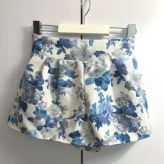 花柄 キュロットパンツ(ショーパン)