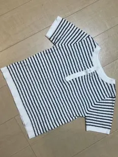 秋にぴったり★ボーダー 半袖ニット
