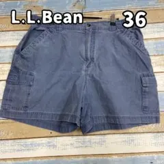 エルエルビーン カーゴ ショートパンツ 青 36 ワーク カジュアル【お914】のサムネイル