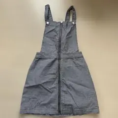 【美品！】H&M DIVIDED チェック柄ジッパーサロペット