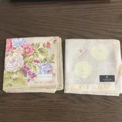 新品 RALPH LAUREN & LANVIN ハンカチ 2枚セット