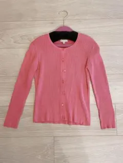 新品未使用！TOCCA☆ロングカーディガン☆ピンク カーディガン シフォンロングカーディガン レディース