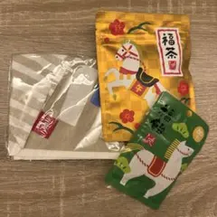 カルディ福袋2026 もへじ　手拭いエコバッグ(午)