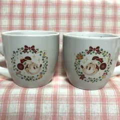 ディズニー スーベニアカップ ペア クリスマス ミッキー&ミニー