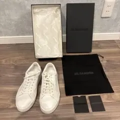 JIL SANDER レザースニーカー ホワイトのサムネイル
