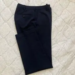 UNIQLO 感動パンツ　ウールライク　ネイビー　W76