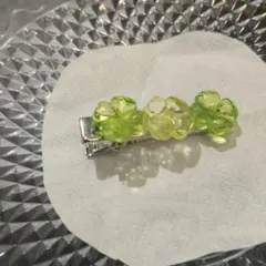 クローバーモチーフ ヘアクリップ 3連