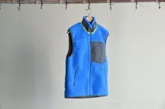 【極美品】patagonia フリースベスト 青　パタゴニア　レトロ