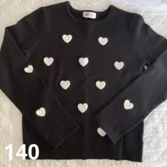 黒ハートセーター