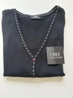 新品未使用⭐︎CHIEF ブラック カーディガン L