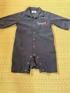 EDWIN ダークグレー ロンパース size:70