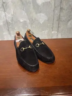 GUCCI スエード　ビットローファー　25センチ