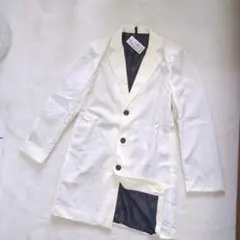 【新品タグ付き】チェスターコート　ロングコート　白　ホワイト　メンズ　アウター