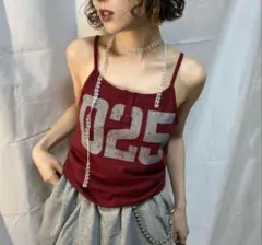 JEANASIS ジーナシス 25quee ナンバリングカップ付きキャミ