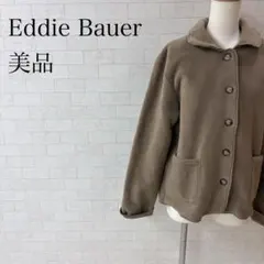 エディー バウアー フリースジャケット ベージュ レディース P 美品 秋冬