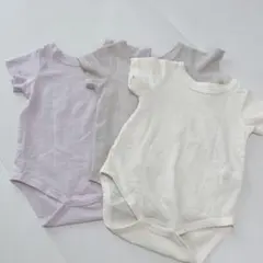 くすみカラー半袖肌着3点セット【80cm】