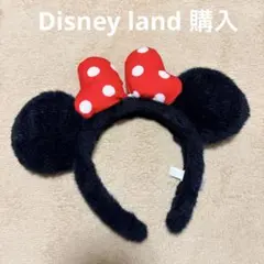 ミニーマウス カチューシャ ドット柄 ディズニーランド