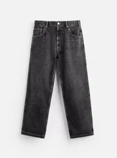 ZARA バギーフィット デニムパンツ ブラック　EUR44