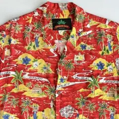 80s　ヴィンテージ　USA製　パイナップルジュースアロハシャツ　ハワイアンのサムネイル
