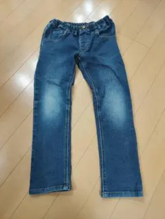 Moujonjon デニムブルー ストレートパンツ