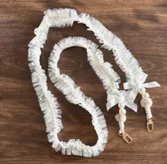 ハンドメイド　フェミニンフリルショルダーストラップ