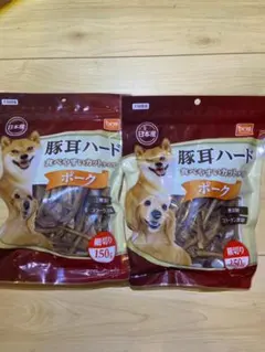 DCM 豚耳ハード 細切り 150g×2袋 国産 無添加 犬用おやつのサムネイル