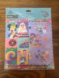 ◆新品未使用◆ 香港ディズニー 20周年 ミニタオル2点