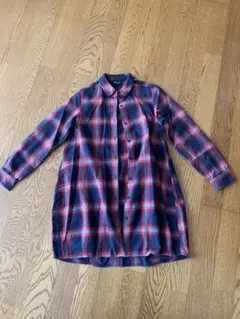 コムサイズム　チェックネルシャツ　140